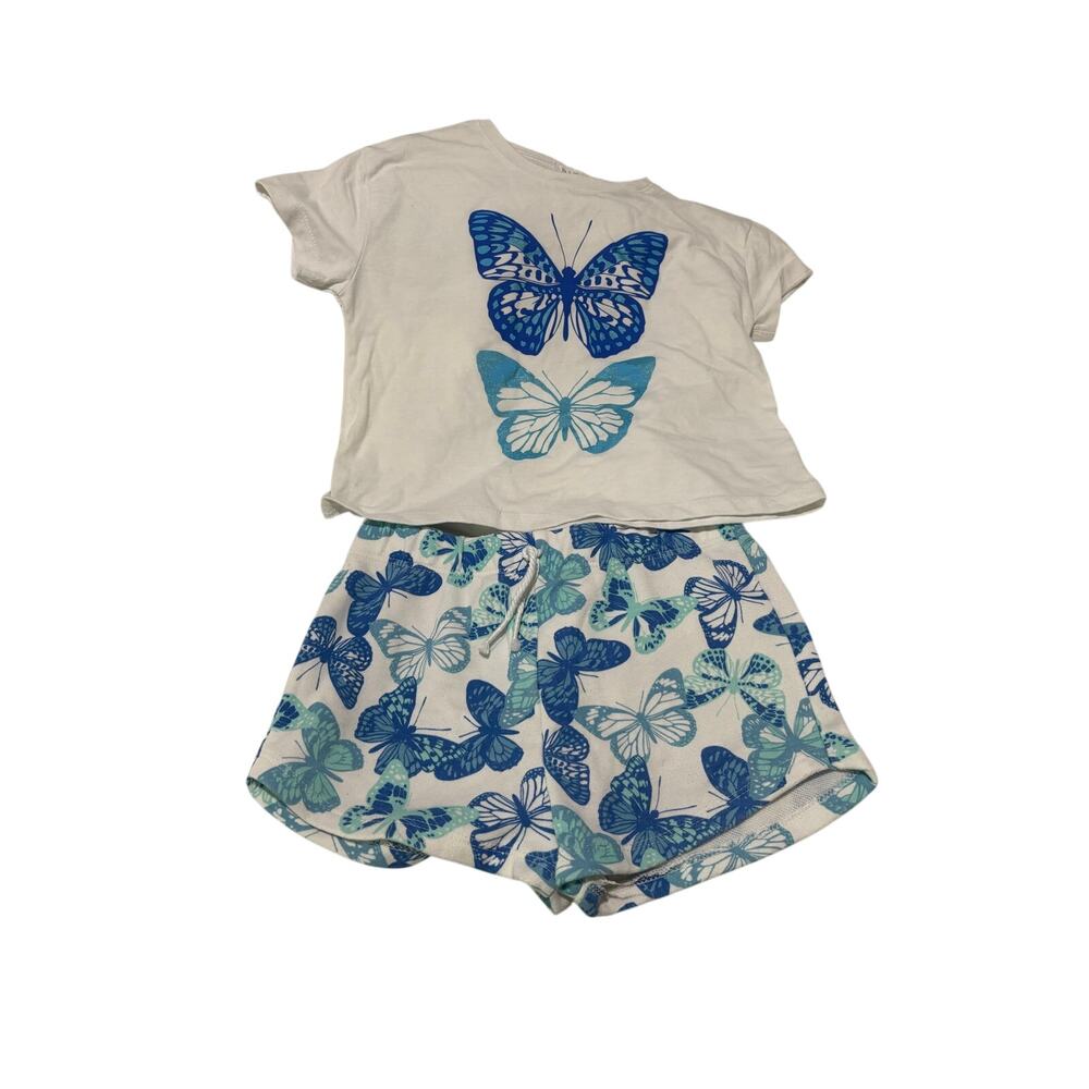 Jessica Simpson 7/8 M butterfly outfit guc worn some but life left